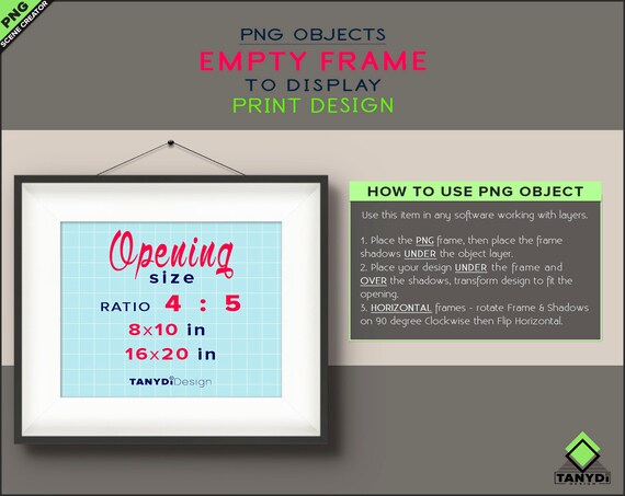 Empty Png 8x10 Frames 12 Png Various Wide Wood Frames 4 Etsy