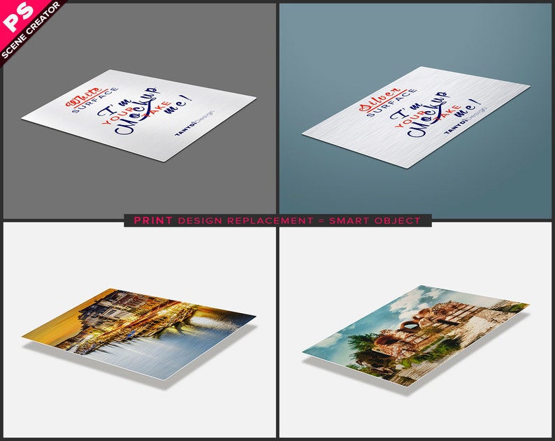 Download Metal Print on Floor Photoshop Print Mockup 9x12 Vertical | Etsy