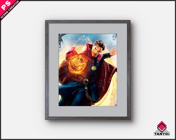 8x10 Frame On Wall Photoshop Print Mockup Vertical Etsy