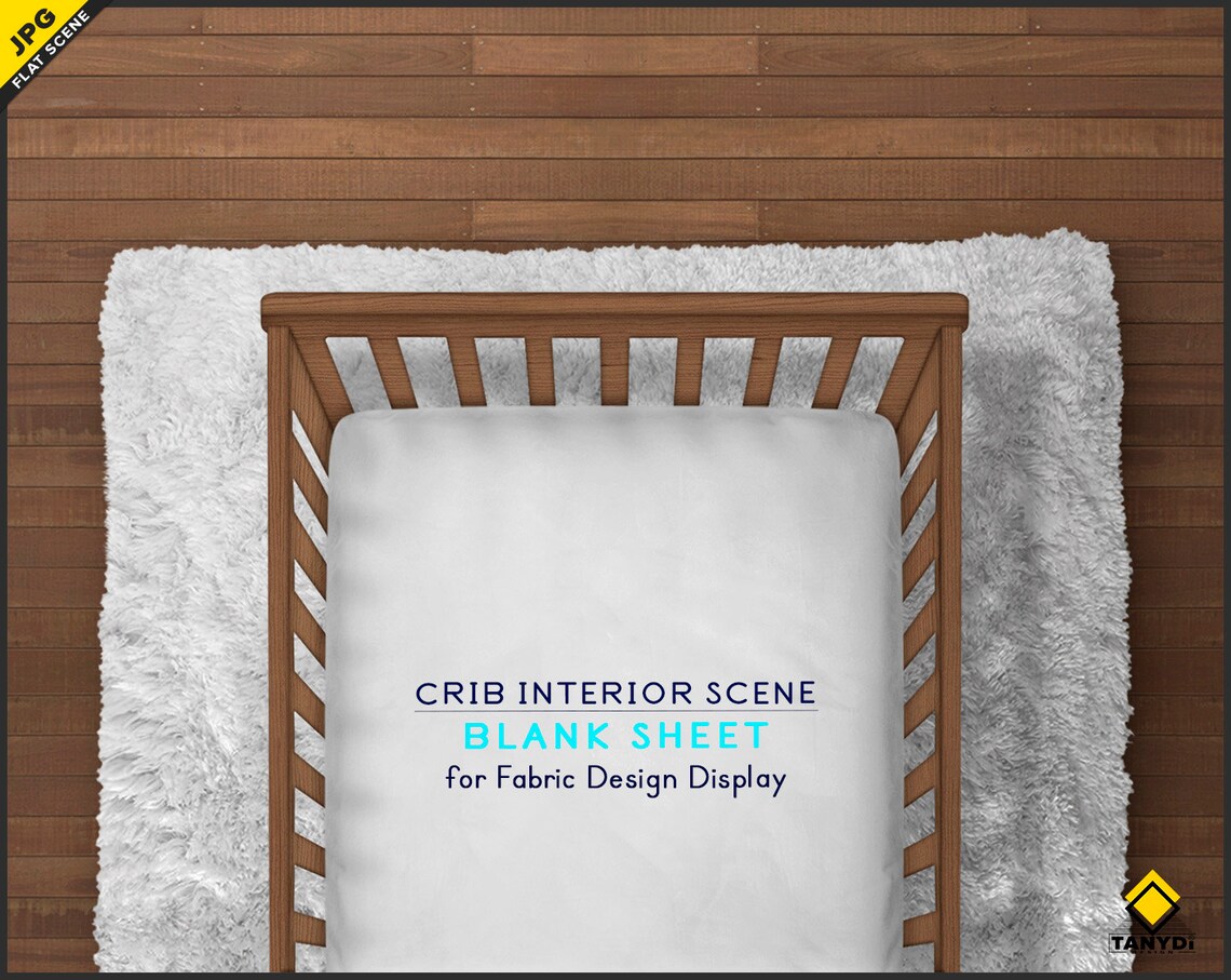 Crib Sheet JPG Bundle 6 Top view Half Crib scenes Blank Etsy