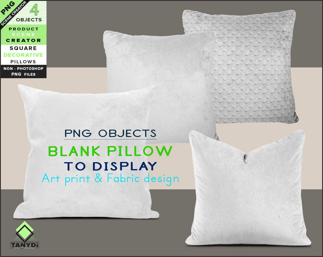 Blank Decorative PNG Pillows 4 PNG Various Square Cushions - Etsy