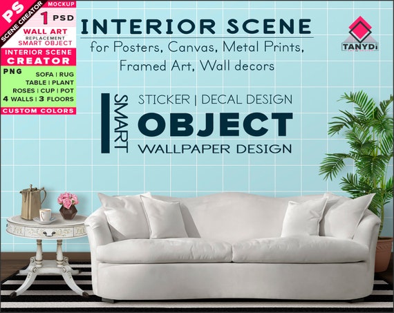 Download Living Room Interior Scene Creator Sc 7 Modern Sofa Plant Etsy Yellowimages Mockups