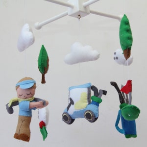 Golf Baby Mobile, Baby, Golfing Nursery, Baby Boy Mobile, Golf Nursery, Sports Baby