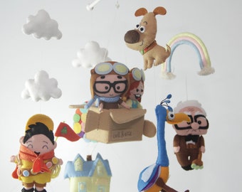 Up Baby Crib Mobile movie - Up Movie,Nursery UP Baby shower up-baby cot