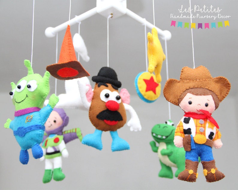 Toy Story baby Mobile Nursery Toy Story Mobile Woody,Potato Head,Buzz Lightyear,T-Rex, Inspired toy story movie image 1