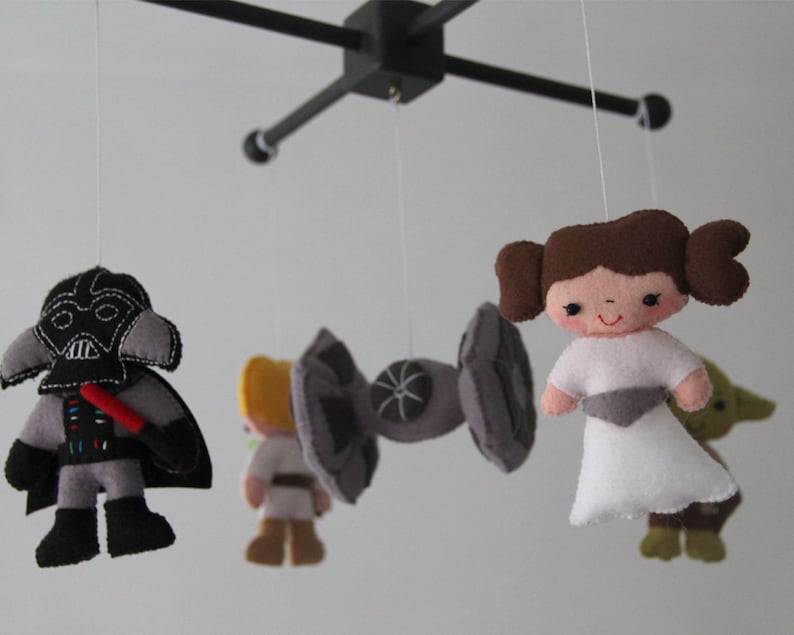 Baby Crib Mobile Star Wars Mobile Nursery Star Wars Mobile Etsy