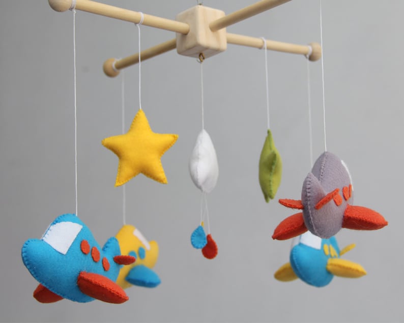 Airplanes Baby Mobile Baby Crib Mobile Airplane Baby Plane Etsy