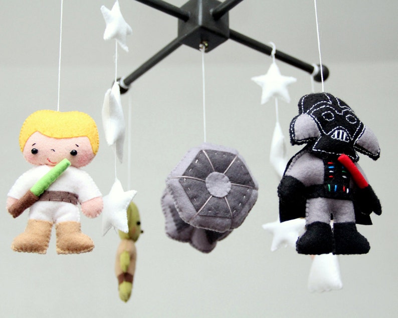 Baby Crib Mobile Star Wars Mobile Nursery Star Wars Mobile Etsy