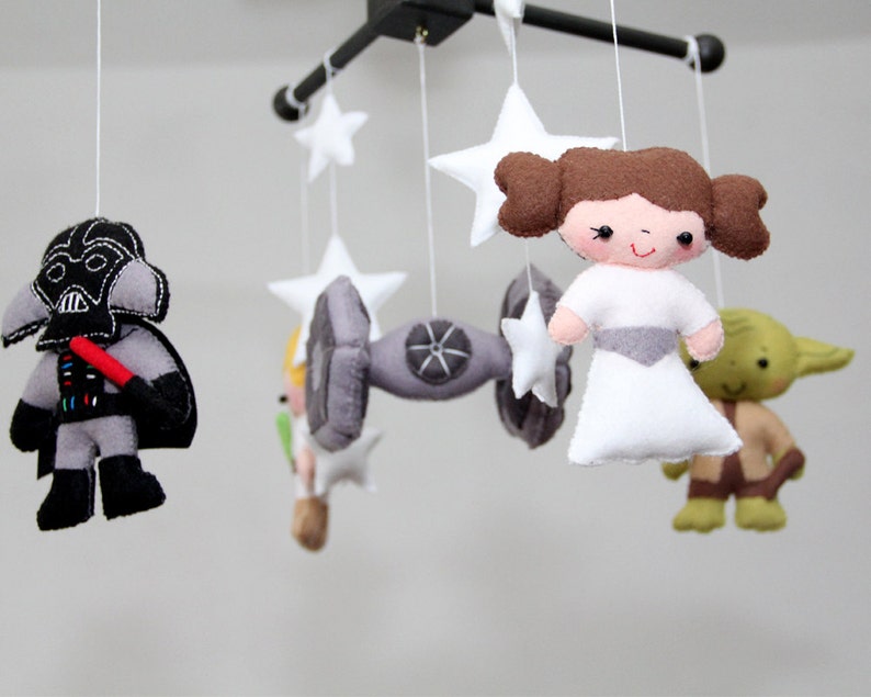 Baby Crib Mobile Star Wars Mobile Nursery Star Wars Mobile Etsy