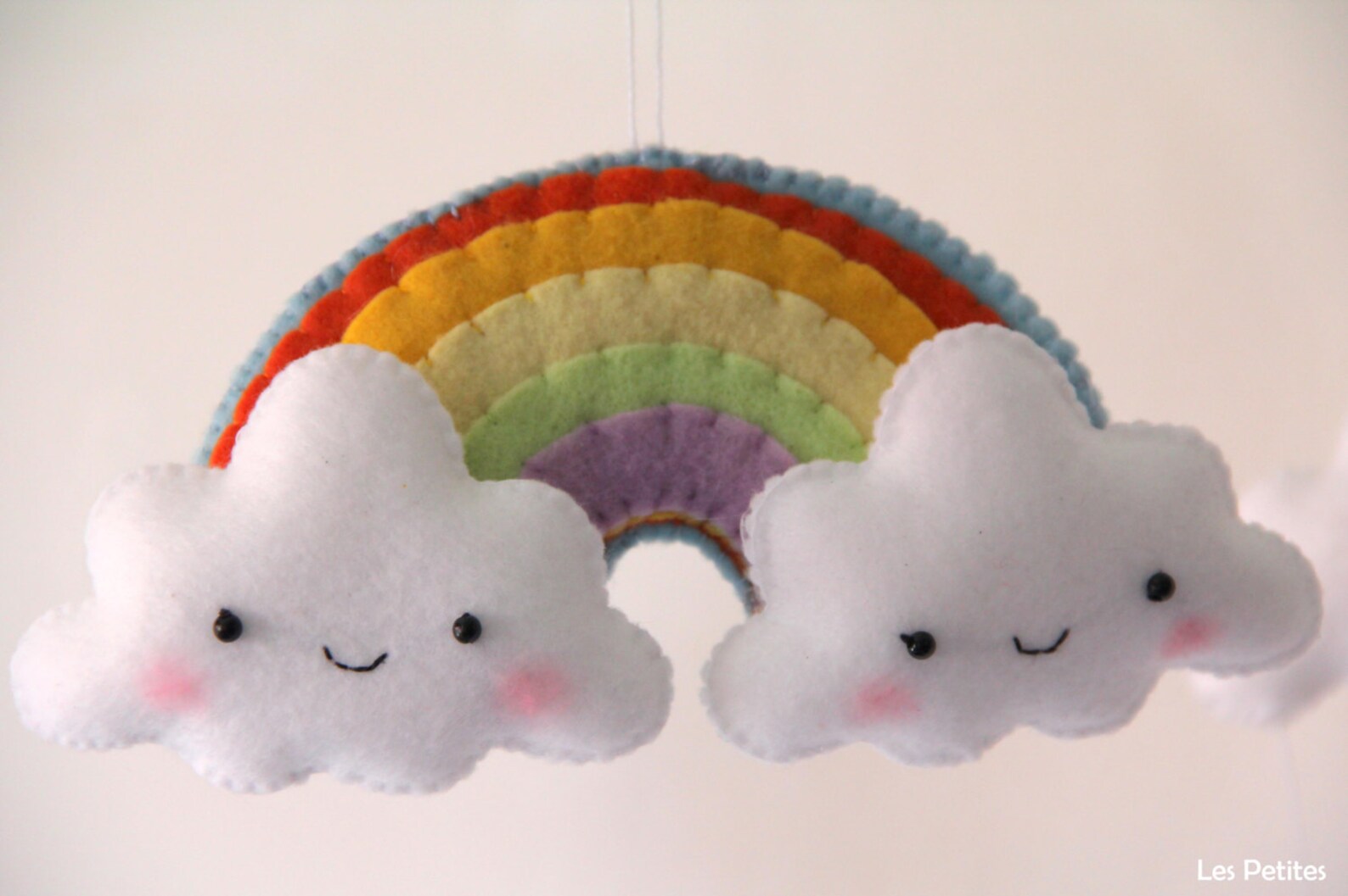 Baby Crib Mobile Baby Mobile Rainbow and Clouds Baby Crib Etsy