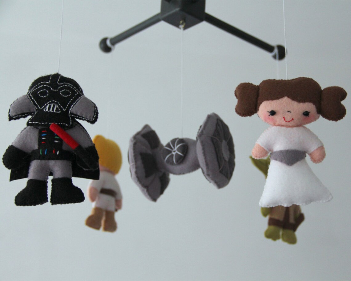 Baby Crib Mobile Star Wars Mobile Nursery Star Wars Mobile Etsy