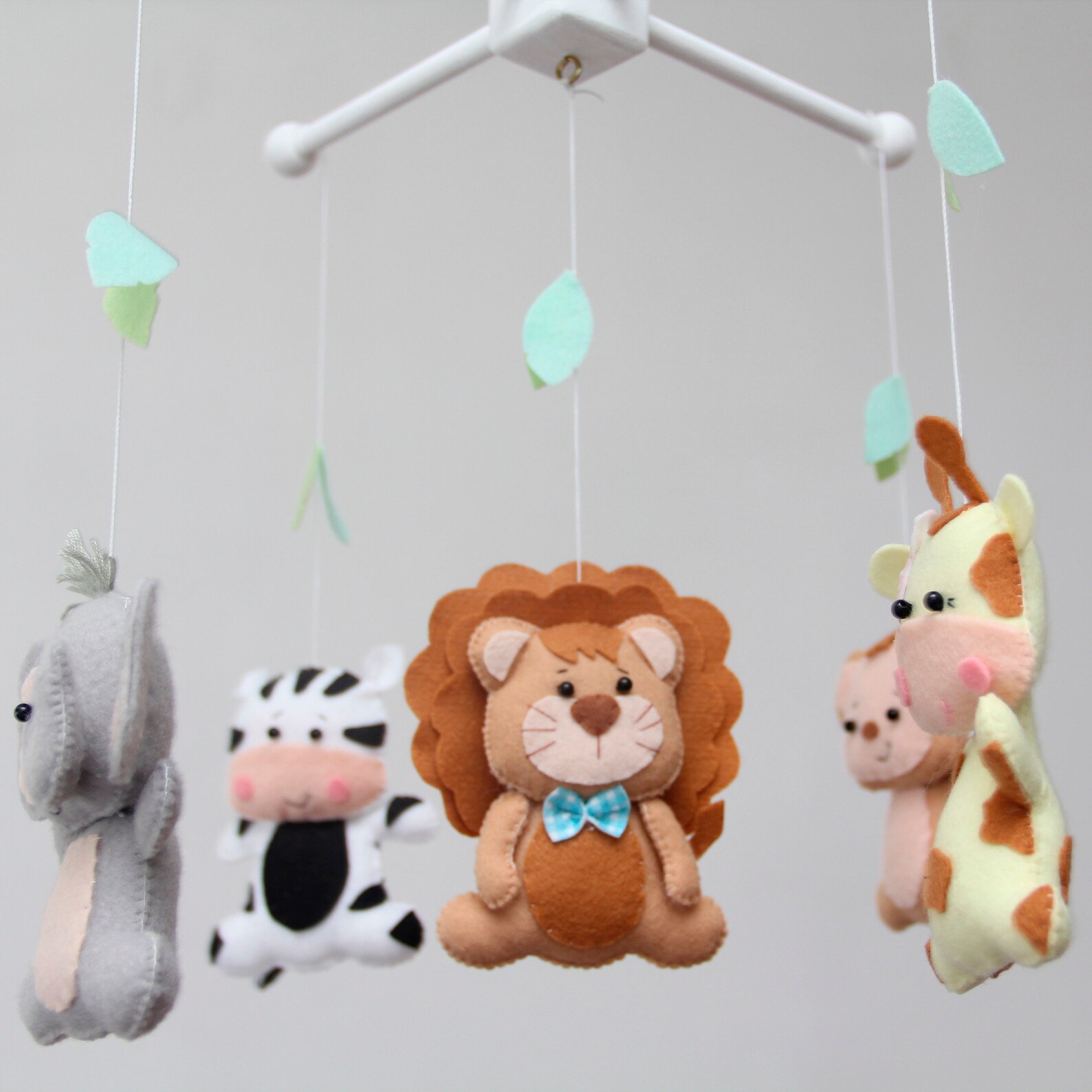 Jungle Baby Mobile Jungle Mobile Crib Cot Mobile Nursery Etsy