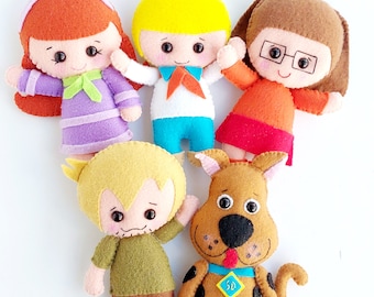 Móvil para bebé con perros y amigos – Decoración hecha a mano para la habitación del bebé