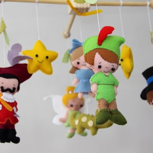 Peter Pan Baby Mobile-Baby Mobile ,Baby Crib Mobile , Peter Pan baby Crib Mobile-