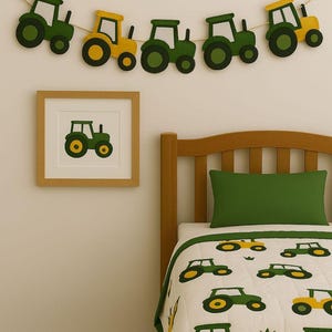 Tractor Felt Garland – Farm Nursery Decor