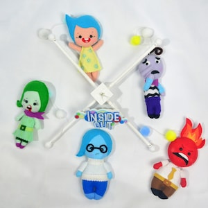 READY TO SHIPPING-Inside Out Baby Mobile Baby Crib Mobile Nursery ,Disney Pixar Inside Out Movie Nursery Decor Joy,