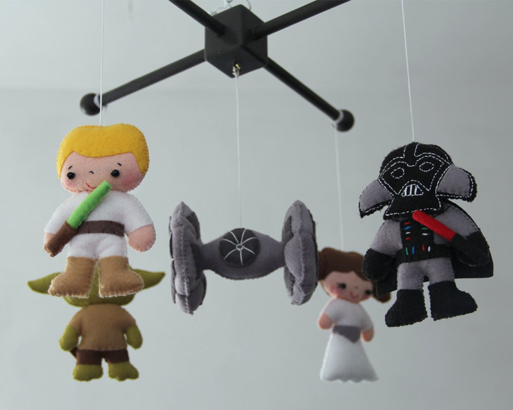 Baby Crib Mobile Star Wars Mobile Nursery Star Wars Mobile Etsy