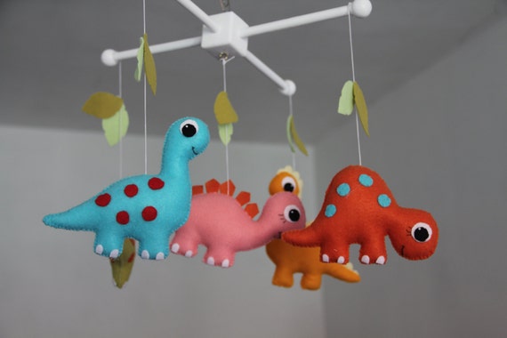 Baby Crib Mobile Baby Mobile Dinosaur Mobile Nursery Etsy