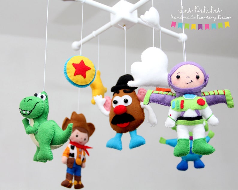 Toy Story baby Mobile Nursery Toy Story Mobile Woody,Potato Head,Buzz Lightyear,T-Rex, Inspired toy story movie image 4