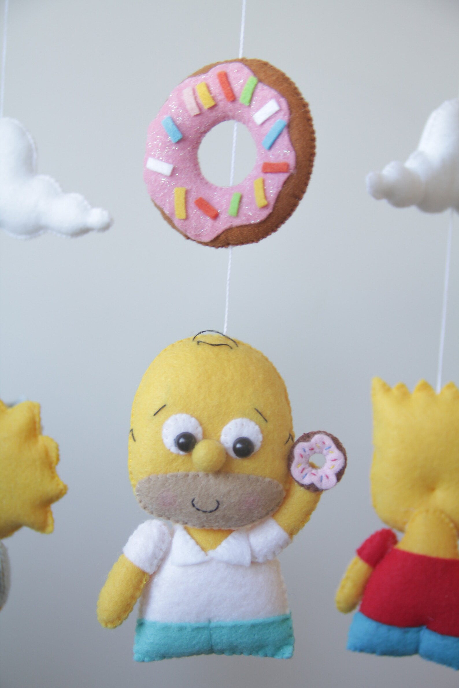 Nursery baby gift Decor nursery Crib simpsons mobile baby Etsy