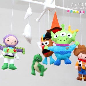 Toy Story baby Mobile Nursery Toy Story Mobile Woody,Potato Head,Buzz Lightyear,T-Rex, Inspired toy story movie image 2