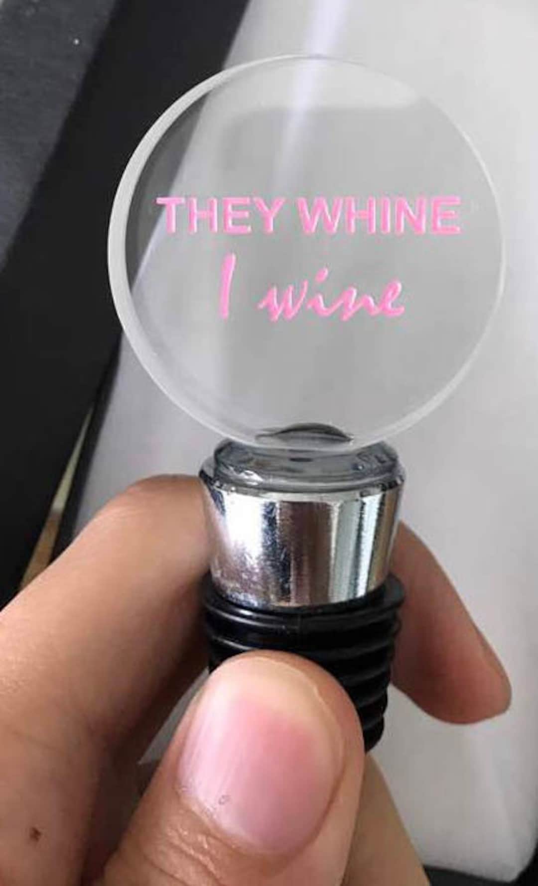 Personalized Crystal Wine Stoppers, Custom Engraved Wine Stoppers, Wine