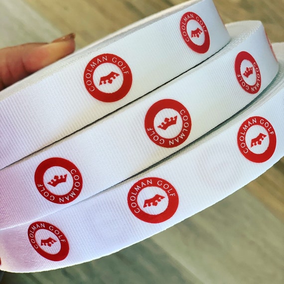 custom printed ribbon logo