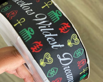 2 inch Custom Printed Grosgrain Ribbon, Polyester Sublimation Full Color Double Sided Custom Ribbon, Personalized grosgrain ribbon