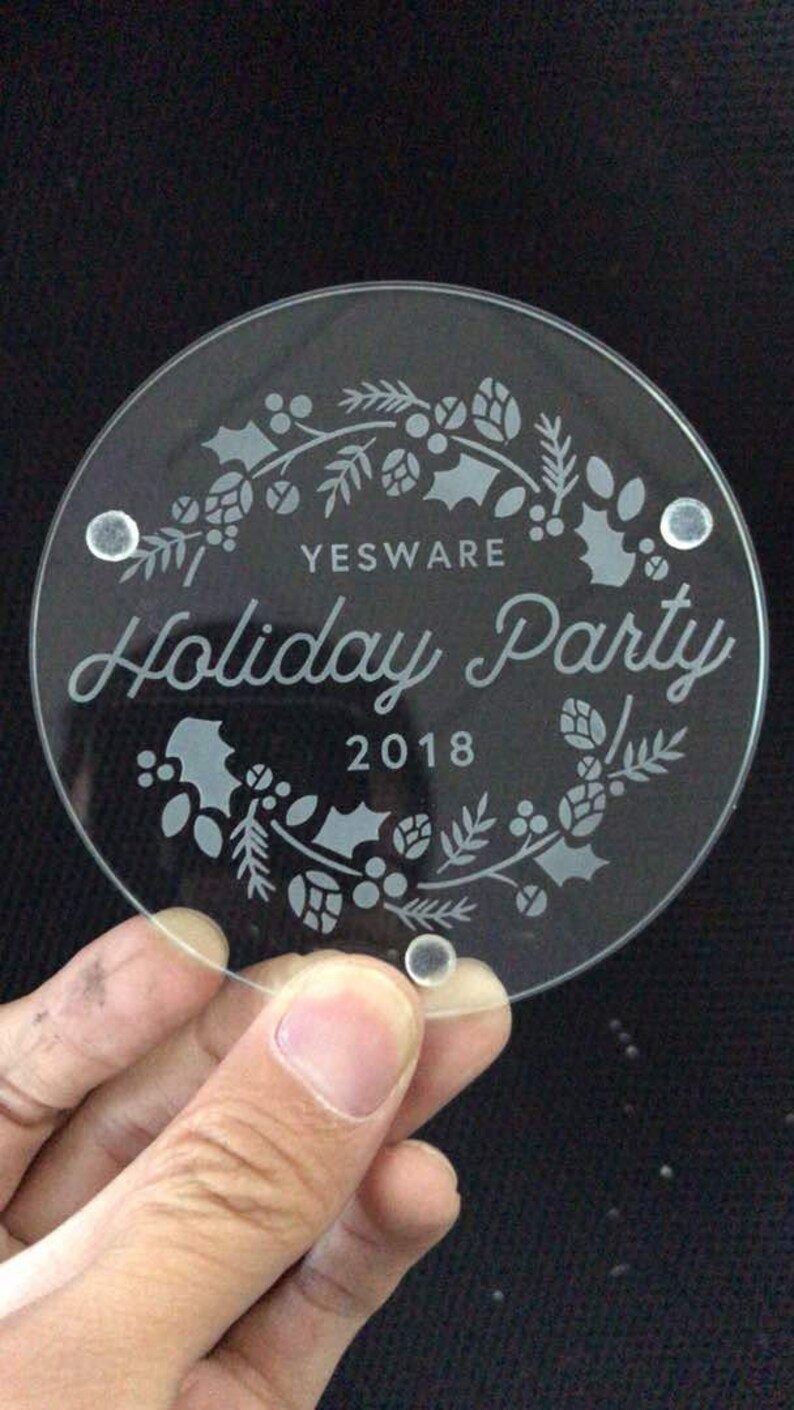 Custom Glass Coasters Custom Coaster Personalized Glass Etsy