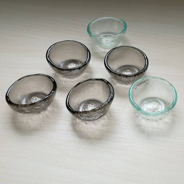 Set of 24 Olive Oil Testing Small Bowls. Fused Glass Small Bowls. Olive Oil Testing Bowls. Mini Bowls. Glass Tableware. Set of 24 Bowls