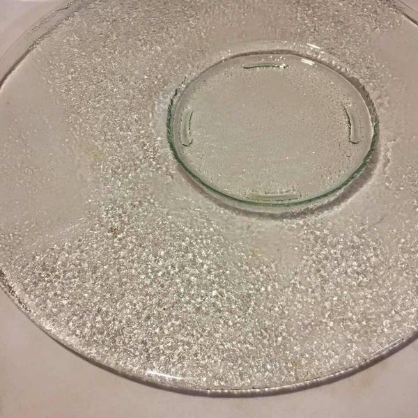 Round Glass Plates Etsy