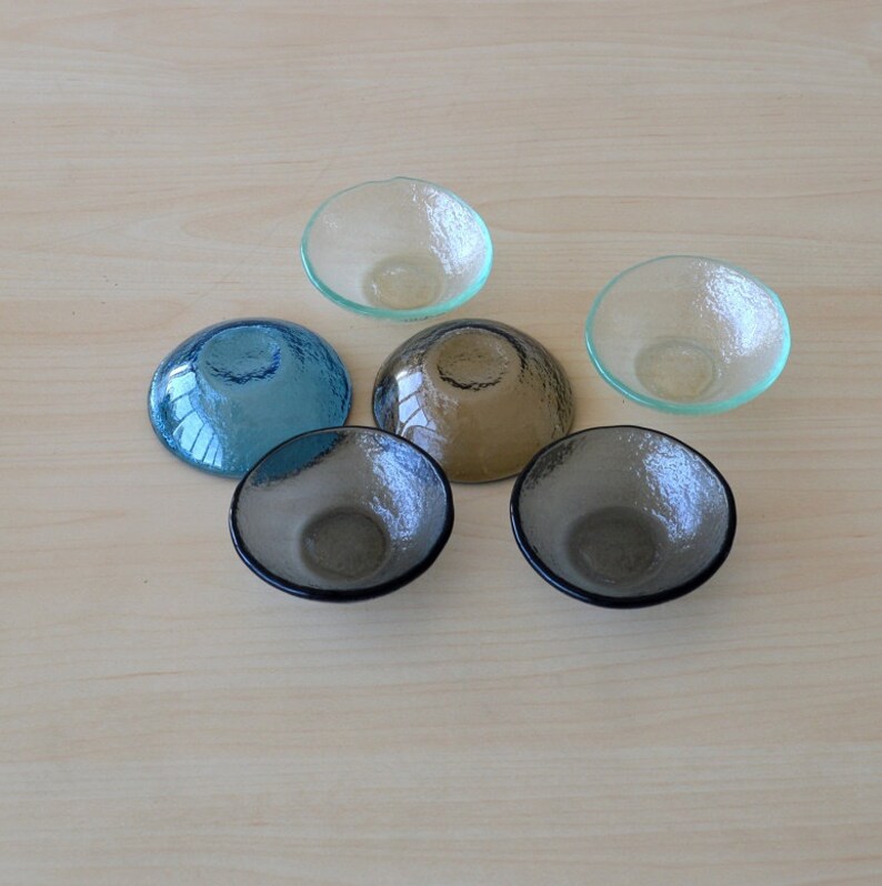 Set of 24 Soy Sauce Bowls. Fused Glass Small Bowls. Small Etsy