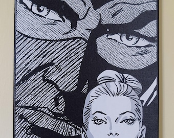 Diabolik - hand painted acrylic canvas