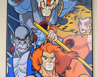 ThunderCats characters - hand painted acrylic canvas