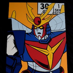 The unbeatable Daitarn 3 corner box - hand-painted acrylic canvas