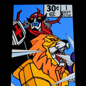 Daltanious corner box - hand painted acrylic canvas