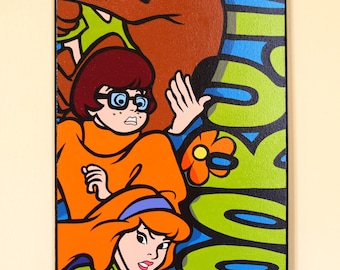 Scooby-Doo Characters - Hand-Painted Acrylic Canvas