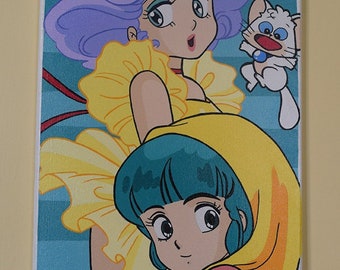 Yu Morisawa & Creamy Mami - hand painted pop art canvas