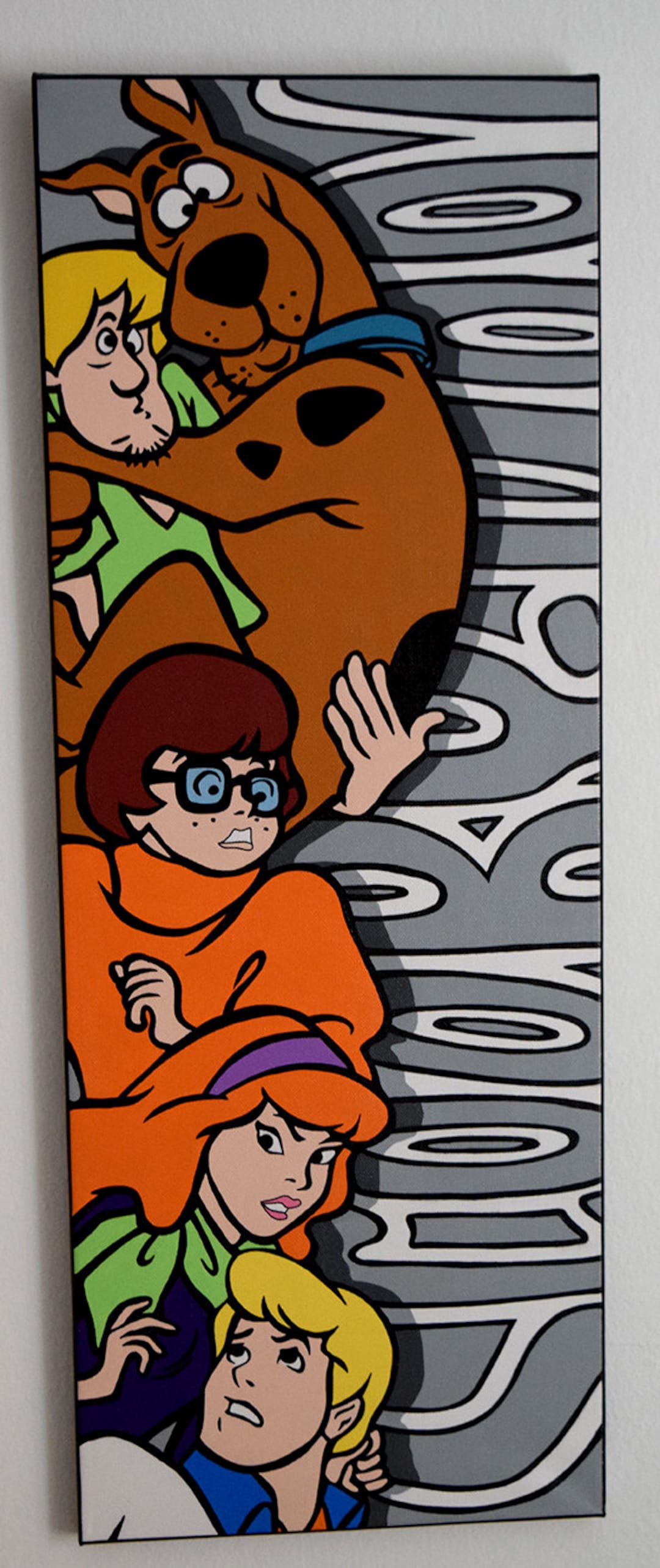 Scooby-doo Characters Hand Painted Acrylic Canvas - Etsy