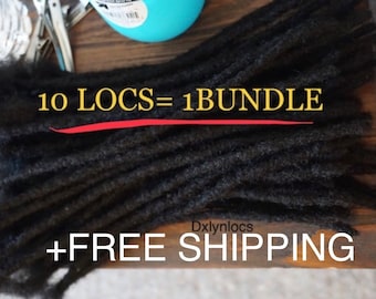 Extensions CUSTOM HAND-MADE Loc extension| Human Hair | Dye Friendly