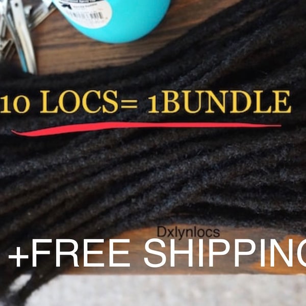 Extensions CUSTOM HAND-MADE Loc extension| Human Hair | Dye Friendly