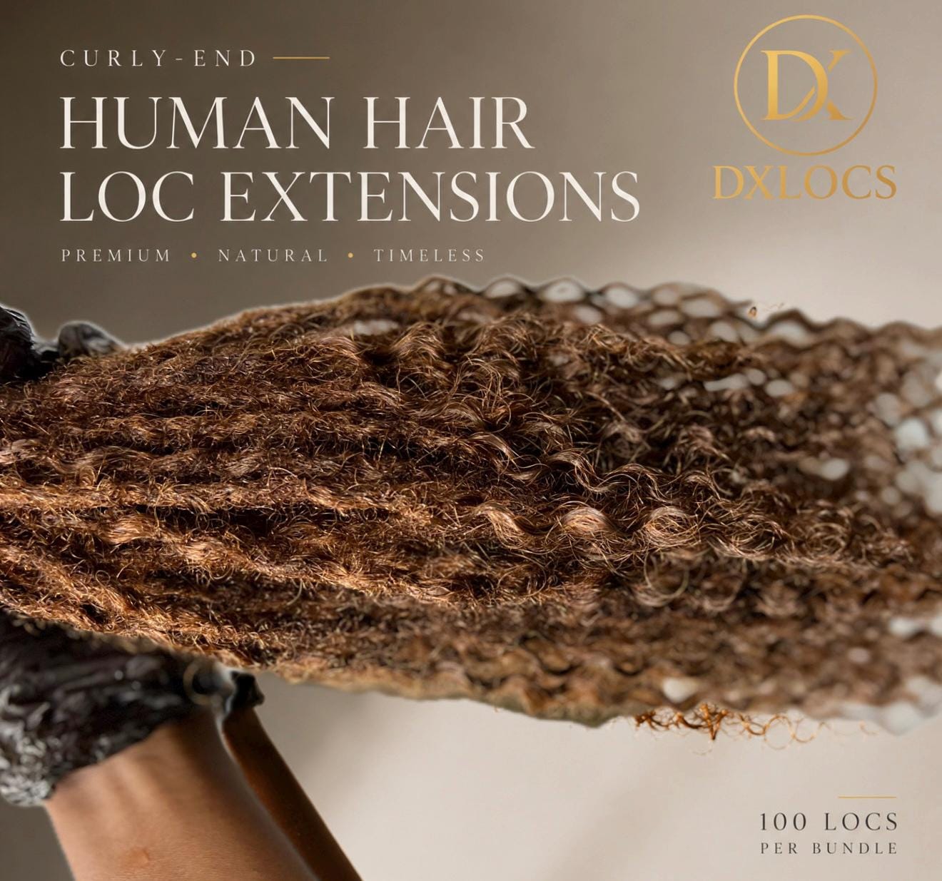 CURLY ENDS Loc Extensions | Custom Handmade Loc Extension| Human Hair ...