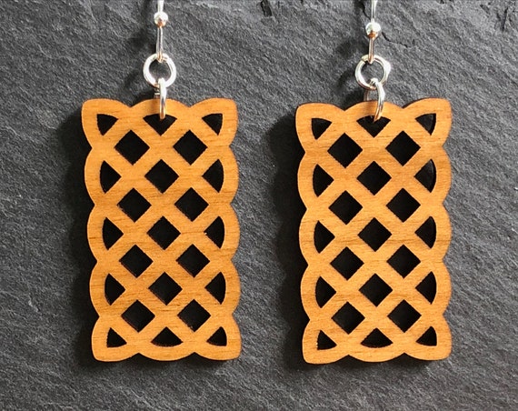 Celtic Cherry Wholesale Wood Earrings