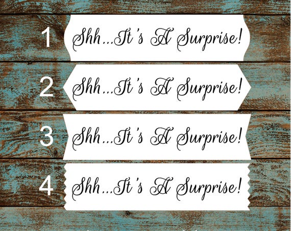 Envelope Seals / Stickers - It's a Surprise # 733 FREE SHIPPING!