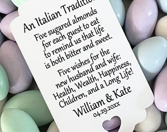 Jordan Almond Favor TAGS ONLY #772