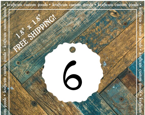 Flip Flop Size Tags #804 - Wedding Reception, Anniversary Party or Birthday Party FREE SHIPPING!