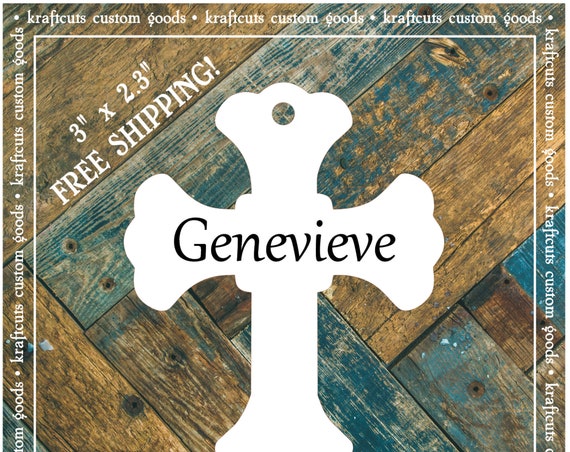 Baptism, Christening or First Communion Religious Favor Tags - Baby Boy or Baby Girl Cross Tags #697 FREE SHIPPING!