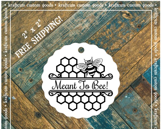 Meant to Bee Favor Tags #680 FREE SHIPPING!