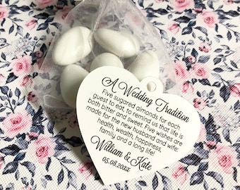 Jordan Almond Favor TAGS ONLY #690A