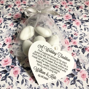 Jordan Almond Favor TAGS ONLY 690A image 1